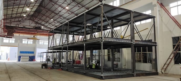 Stack Modular Volumetric Steel Modular Frame